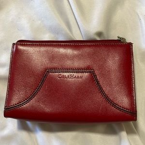 Red Hott Leather Cole Haan Clutch